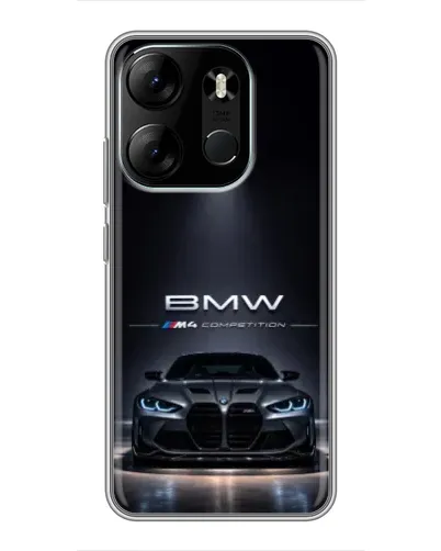 Чехол для TECNO Spark Go 2023 (BF7) с картинкой «BMW сквозь ночной город» Чехол для TECNO Spark Go 2023 (BF7) с картинкой «BMW сквозь ночной город»