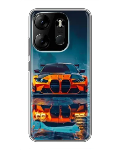 Чехол для TECNO Spark Go 2023 (BF7) с картинкой «BMW — золотая эмблема» Чехол для TECNO Spark Go 2023 (BF7) с картинкой «BMW — золотая эмблема»