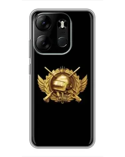 Чехол для TECNO Spark Go 2023 (BF7) с картинкой «PUBG — оранжевый градиент» Чехол для TECNO Spark Go 2023 (BF7) с картинкой «PUBG — оранжевый градиент»
