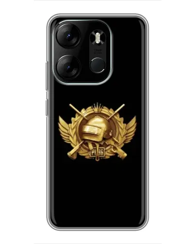 Чехол для TECNO Spark Go 2023 (BF7) с картинкой «PUBG — оранжевый градиент» Чехол для TECNO Spark Go 2023 (BF7) с картинкой «PUBG — оранжевый градиент»