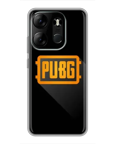 Чехол для TECNO Spark Go 2023 (BF7) с картинкой «PUBG — рамка лого» Чехол для TECNO Spark Go 2023 (BF7) с картинкой «PUBG — рамка лого»