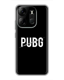 Чохол для TECNO Spark Go 2023 (BF7) з картинкою «PUBG — білий логотип»