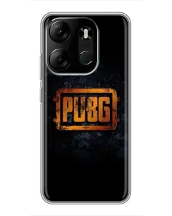 Чохол для TECNO Spark Go 2023 (BF7) з картинкою «PUBG — золотий логотип»