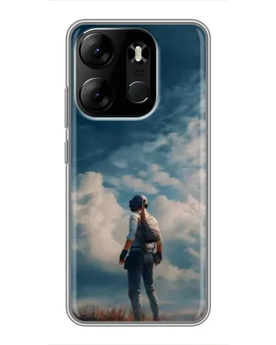 Чехол для TECNO Spark Go 2023 (BF7) с картинкой «Герой PUBG на скале» Чехол для TECNO Spark Go 2023 (BF7) с картинкой «Герой PUBG на скале»