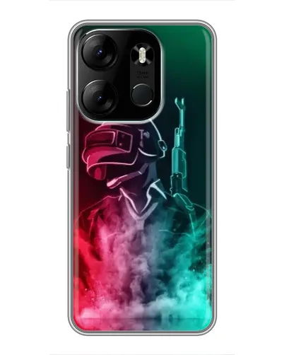 Чехол для TECNO Spark Go 2023 (BF7) с картинкой «PUBG — огненный воин» Чехол для TECNO Spark Go 2023 (BF7) с картинкой «PUBG — огненный воин»