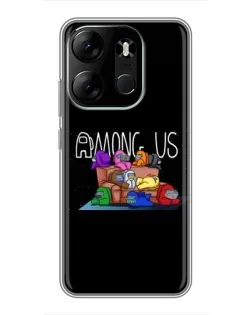 Чехол для TECNO Spark Go 2023 (BF7) с картинкой «Логотип Among Us» Чехол для TECNO Spark Go 2023 (BF7) с картинкой «Логотип Among Us»