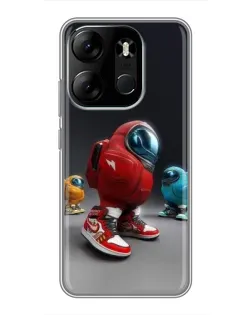 Чехол для TECNO Spark Go 2023 (BF7) с картинкой «Among Us — 3D стиль» Чехол для TECNO Spark Go 2023 (BF7) с картинкой «Among Us — 3D стиль»