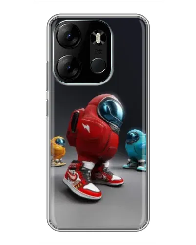 Чохол для TECNO Spark Go 2023 (BF7) з картинкою «Among Us — 3D стиль»