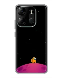 Чехол для TECNO Spark Go 2023 (BF7) с картинкой «Одинокий герой на планете» Чехол для TECNO Spark Go 2023 (BF7) с картинкой «Одинокий герой на планете»