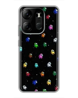 Чехол для TECNO Spark Go 2023 (BF7) с картинкой «Экипаж Among Us» Чехол для TECNO Spark Go 2023 (BF7) с картинкой «Экипаж Among Us»