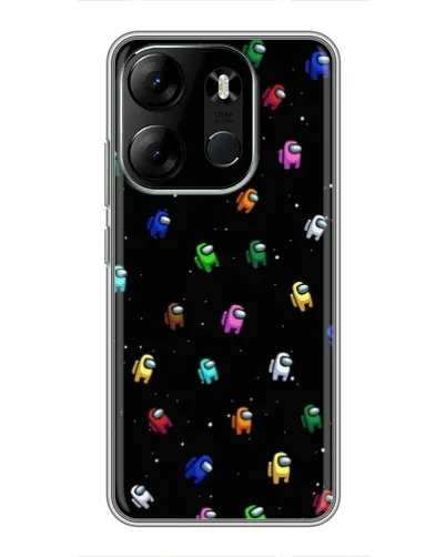 Чохол для TECNO Spark Go 2023 (BF7) з картинкою «Екіпаж Among Us»