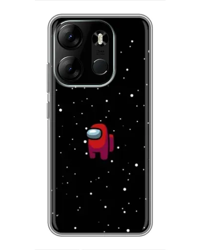 Чохол для TECNO Spark Go 2023 (BF7) з картинкою «Червоний Among Us»
