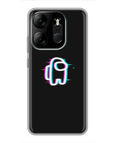 Чохол для TECNO Spark Go 2023 (BF7) з картинкою «Among Us неон»