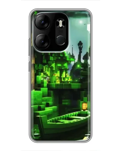 Чехол для TECNO Spark Go 2023 (BF7) с картинкой «Minecraft лесной пейзаж» Чехол для TECNO Spark Go 2023 (BF7) с картинкой «Minecraft лесной пейзаж»