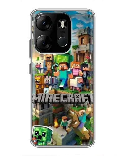 Чехол для TECNO Spark Go 2023 (BF7) с картинкой «Замок Minecraft» Чехол для TECNO Spark Go 2023 (BF7) с картинкой «Замок Minecraft»