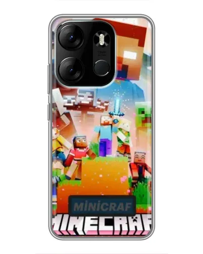 Чехол для TECNO Spark Go 2023 (BF7) с картинкой «Minecraft герои игры» Чехол для TECNO Spark Go 2023 (BF7) с картинкой «Minecraft герои игры»