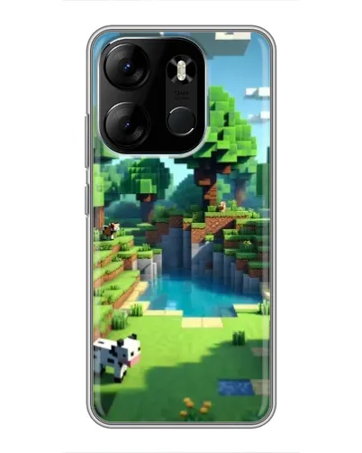 Чехол для TECNO Spark Go 2023 (BF7) с картинкой «Minecraft летний день» Чехол для TECNO Spark Go 2023 (BF7) с картинкой «Minecraft летний день»