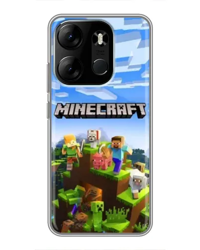 Чехол для TECNO Spark Go 2023 (BF7) с картинкой «Minecraft классический мир» Чехол для TECNO Spark Go 2023 (BF7) с картинкой «Minecraft классический мир»