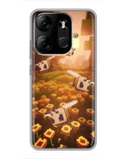 Чехол для TECNO Spark Go 2023 (BF7) с картинкой «Поле подсолнухов»