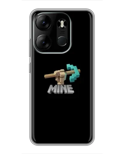 Чехол для TECNO Spark Go 2023 (BF7) с картинкой «Алмазная кирка» Чехол для TECNO Spark Go 2023 (BF7) с картинкой «Алмазная кирка»