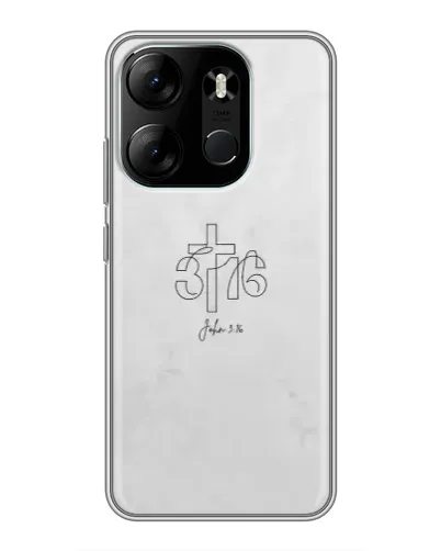 Чохол для TECNO Spark Go 2023 (BF7) з картинкою «Івана 3:16 Хрест» Чохол для TECNO Spark Go 2023 (BF7) з картинкою «Івана 3:16 Хрест»