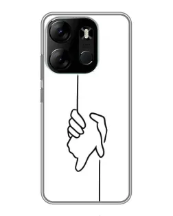 Чохол для TECNO Spark Go 2023 (BF7) з картинкою «Рука тримає»