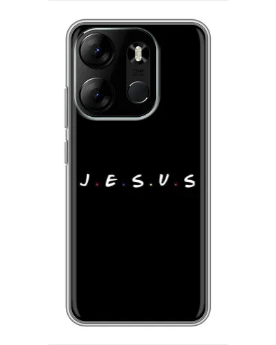 Чохол для TECNO Spark Go 2023 (BF7) з картинкою «Крапки віри J.E.S.U.S.» Чохол для TECNO Spark Go 2023 (BF7) з картинкою «Крапки віри J.E.S.U.S.»