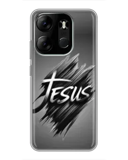 Чохол для TECNO Spark Go 2023 (BF7) з картинкою «Напис Jesus Graffiti»
