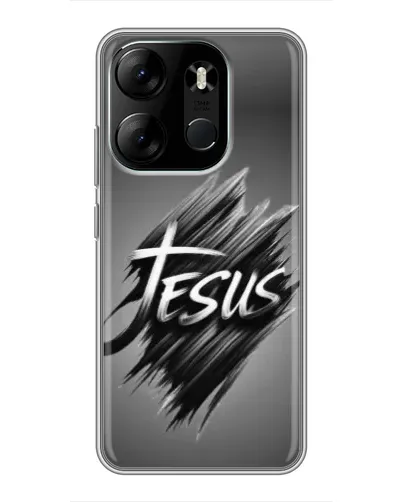 Чохол для TECNO Spark Go 2023 (BF7) з картинкою «Напис Jesus Graffiti» Чохол для TECNO Spark Go 2023 (BF7) з картинкою «Напис Jesus Graffiti»