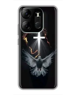 Чохол для TECNO Spark Go 2023 (BF7) з картинкою «Голуб та Світло»
