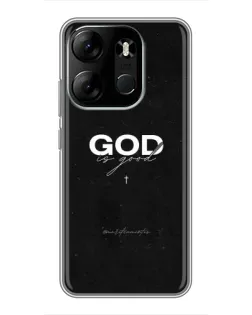 Чохол для TECNO Spark Go 2023 (BF7) з картинкою «GOD — Бог над усім»