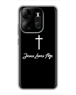 Чохол для TECNO Spark Go 2023 (BF7) з картинкою «Ісус любить тебе»