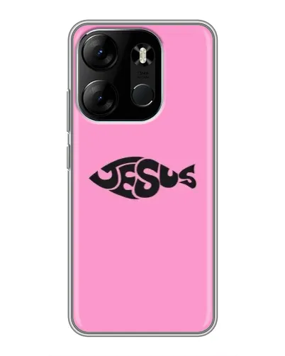 Чохол для TECNO Spark Go 2023 (BF7) з картинкою «Рожевий символ Jesus» Чохол для TECNO Spark Go 2023 (BF7) з картинкою «Рожевий символ Jesus»