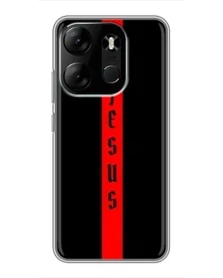 Чохол для TECNO Spark Go 2023 (BF7) з картинкою «Червона лінія віри»