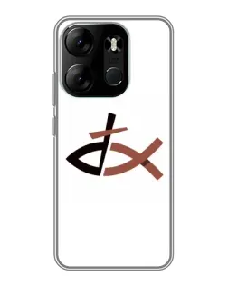 Чохол для TECNO Spark Go 2023 (BF7) з картинкою «Риба та хрест»