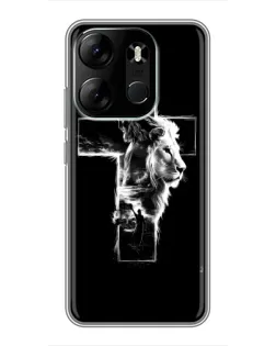 Чехол для TECNO Spark Go 2023 (BF7) с картинкой «Сияющий крест Jesus» Чехол для TECNO Spark Go 2023 (BF7) с картинкой «Сияющий крест Jesus»