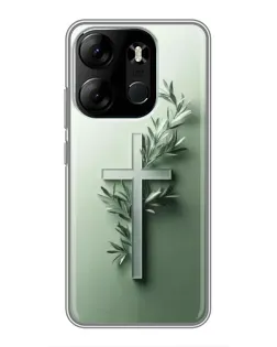 Чехол для TECNO Spark Go 2023 (BF7) с картинкой «Оливковая ветвь» Чехол для TECNO Spark Go 2023 (BF7) с картинкой «Оливковая ветвь»