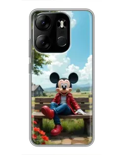 Чехол для TECNO Spark Go 2023 (BF7) с картинкой «Микки на скамейке» Чехол для TECNO Spark Go 2023 (BF7) с картинкой «Микки на скамейке»
