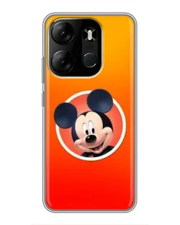 Чехол для TECNO Spark Go 2023 (BF7) с картинкой «Mickey в круге» Чехол для TECNO Spark Go 2023 (BF7) с картинкой «Mickey в круге»