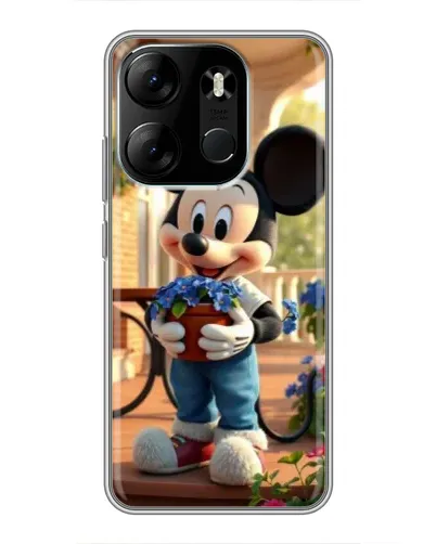Чехол для TECNO Spark Go 2023 (BF7) с картинкой «Микки садовод» Чехол для TECNO Spark Go 2023 (BF7) с картинкой «Микки садовод»