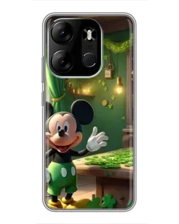 Чехол для TECNO Spark Go 2023 (BF7) с картинкой «Микки в мастерской» Чехол для TECNO Spark Go 2023 (BF7) с картинкой «Микки в мастерской»