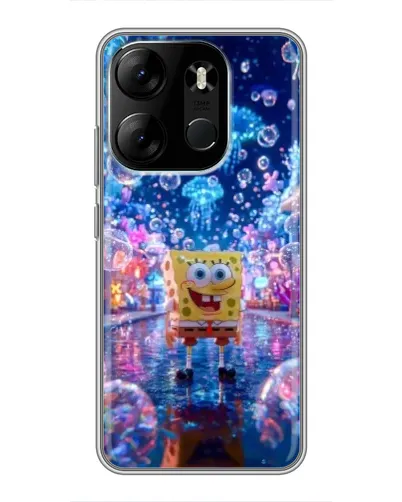 Чехол для TECNO Spark Go 2023 (BF7) с картинкой «Неоновый океан»