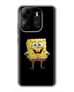 Чехол для TECNO Spark Go 2023 (BF7) с картинкой «Классический Губка Боб»