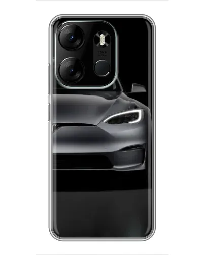 Чехол для TECNO Spark Go 2023 (BF7) с картинкой «Tesla Model S Look» Чехол для TECNO Spark Go 2023 (BF7) с картинкой «Tesla Model S Look»