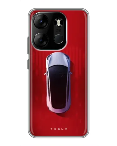 Чехол для TECNO Spark Go 2023 (BF7) с картинкой «Tesla Top View» Чехол для TECNO Spark Go 2023 (BF7) с картинкой «Tesla Top View»
