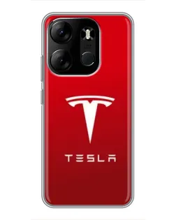 Чохол для TECNO Spark Go 2023 (BF7) з картинкою «Tesla Red Classic»
