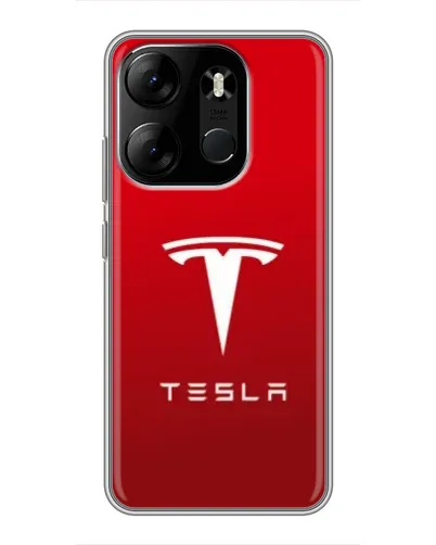 Чехол для TECNO Spark Go 2023 (BF7) с картинкой «Tesla Red Classic» Чехол для TECNO Spark Go 2023 (BF7) с картинкой «Tesla Red Classic»
