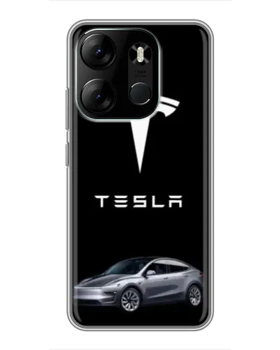 Чехол для TECNO Spark Go 2023 (BF7) с картинкой «Tesla Model Y» Чехол для TECNO Spark Go 2023 (BF7) с картинкой «Tesla Model Y»