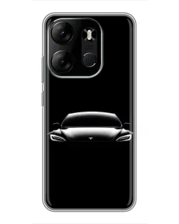 Чохол для TECNO Spark Go 2023 (BF7) з картинкою «Фари Tesla Night»