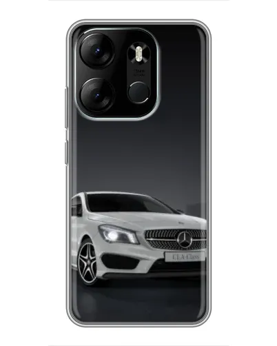 Чехол для TECNO Spark Go 2023 (BF7) с картинкой «Mercedes AMG GT Silver»